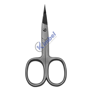 Ciseaux de soins de beauté manucure Ciseaux à ongles à cuticules en acier inoxydable finition argentée Marque privée - Product Image 2