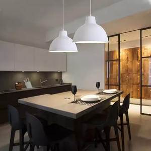 Suspension en métal blanc martelé - Product Image 3