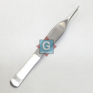 Fórceps de vendaje de tejidos, fórceps hamostáticos para mosquitos, 12,5 cm, vestidores, instrumentos quirúrgicos, Adson, acero inoxidable, CE PK - Product Image 1