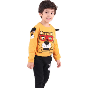Ropa para niños pequeños Color sólido Niños Traje de sudor Otoño Niños Casual Servicio OEM PK Soporte Poliéster Algodón - Product Image 3