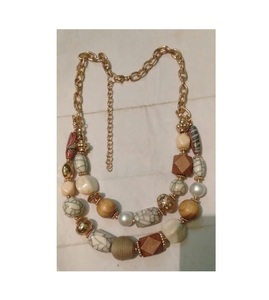 Dernier modèle de collier en résine de bois fait à la main collier en résine de bois de mode poli pour les femmes utilisation de fête - Product Image 3