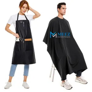 Jubah Potong Haring Kualitas Tinggi 1 Buah Celemek Salon + 1 Buah Jubah Potong Rambut Cocok untuk Salon dan Penggunaan Di Rumah