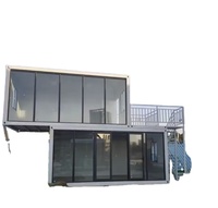 Maison conteneur préfabriquée modulaire moderne à faible coût avec structure en acier galvanisé pour hôtel, supermarché, bar