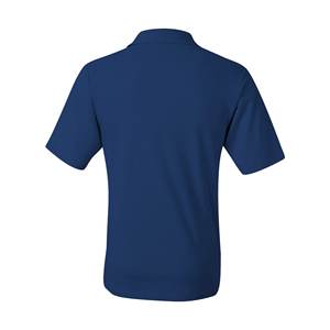 Polo à manches courtes en coton 100% coupe classique pour homme Chemise de golf décontractée en tricot foncé à imprimé solide et tendance - Product Image 4