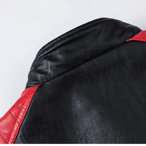 Promotion limitée Veste coupe-vent et imperméable Slim Fit Homme Nouveau look Patchs brodés personnalisés Veste en cuir pour homme - Product Image 5