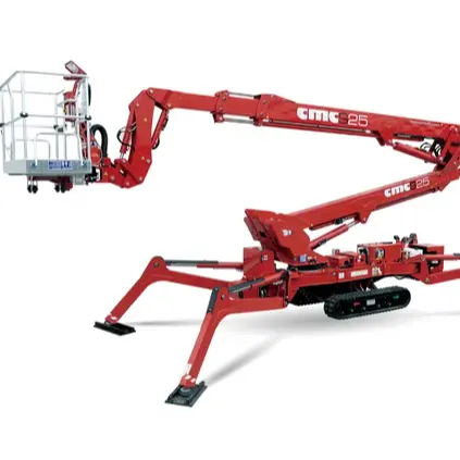 Cherry Picker 10M-20m Tipo de araña Crawler Auto Ascensor Trabajo aéreo Cherry Picker Boom Lift PARA LA VENTA