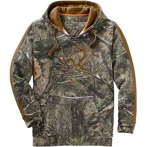 Sweat à capuche oversize en coton 100% de haute qualité, imprimé dessin animé automne, motif gaufré, méthode de tissage non tissé, camouflage de chasse - Product Image 1