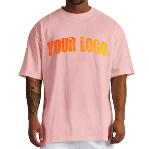 Patrón bordado personalizado Camiseta de moda Cuello redondo Punto Hombro caído Camisetas de hombre - Product Image 6