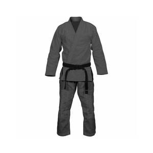 ชุดกีฬา BJJ ของผู้ชายผ้าฝ้าย100% แขนเต็มเครื่องแบบสีพื้นชุดคาราเต้ราคาถูกออกแบบได้ตามต้องการ - Product Image 2