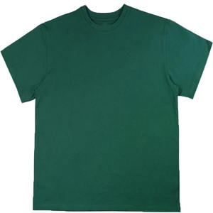 เสื้อยืดแขนสั้นผู้ชายไซส์ใหญ่ คุณภาพสูง ระบายอากาศได้ดี ปักโลโก้ได้ตามต้องการ สีเขียว 220gsm ผ้าฝ้าย 100% - Product Image 1