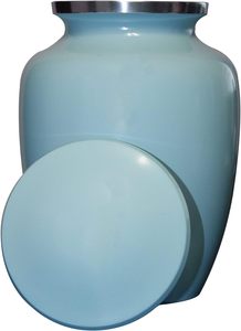 Urne funéraire bleue pour animaux de compagnie, chats, chiens, urne funéraire, urne funéraire avec gravure personnalisée (coeur de chat, petit) - Product Image 5