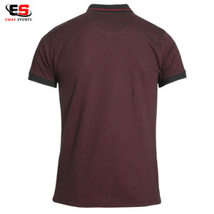 Mens 100% Cotton Short Sleeve <b>Polo</b> <b>Shirt</b> Latest Fashion Youth Jersey Solid Pattern Anti-Wrinkle <b>With</b> <b>Pocket</b> - Product Image 3
