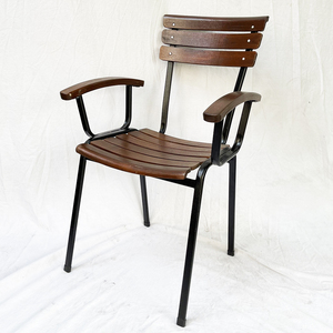 Silla de Exterior Moon GCF056 para Cafetería, de Aluminio Sólido con Reposabrazos Fijos, Ligera, para Pesca, Jardín y Camping, con Opción de Logotipo - Product Image 6