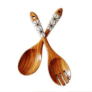 Meilleures ventes en Inde : Ensemble de saladiers en acacia, accessoires écologiques, compatibles lave-vaisselle, ustensiles de cuisine, fabriqué en Inde - Product Image 3
