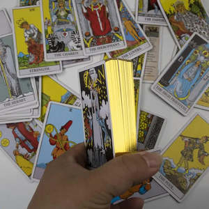 Jeu de tarot anglais Rider, tarot français traditionnel avec interprétations anglaises - Product Image 5