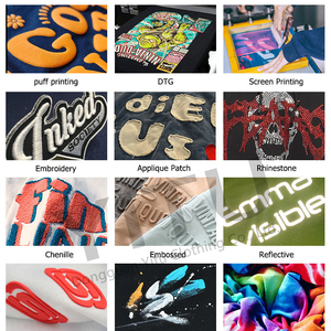 Camisetas Holgadas de Alta Calidad con Logotipo Personalizado, Estilo Urbano, 240g, Algodón Grueso, Serigrafía con Pedrería, Transpirables, para Hombre, Talla Grande - Product Image 5