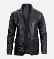 Meilleures ventes Veste d'hiver mince pour hommes Design personnalisé Haut en cuir avec caractéristiques uniques