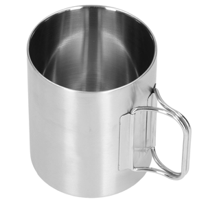 Taza de acero taza de vaso grabada con asa para artículos de fiesta hechos a mano y restaurantes y venta - Product Image 1