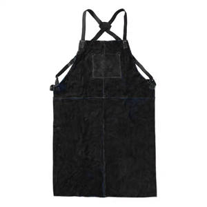 Heavy Duty Cowhide Split Leather Industrial Safety Welding <b>Apron</b> Plain Style Sleeveless <b>Work</b> <b>Apron</b> for Welders Flame-Resistant - Product Image 5