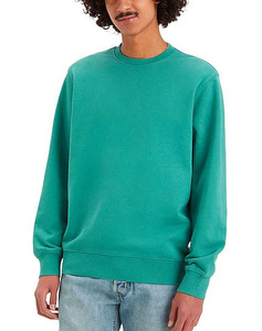 Unisex Plain Crewneck Sweatshirt Pullover Fleece Lined Long Sleeve Casual Winter <b>Warm</b> Oversized Streetwear <b>Top</b> for Men <b>Women</b> - Product Image 2