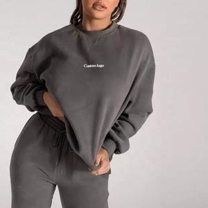 2025 nueva moda de alta calidad para mujer de gran tamaño polar cuello redondo pulóver sudaderas transpirable ropa cómoda para Otoño Invierno - Product Image 2