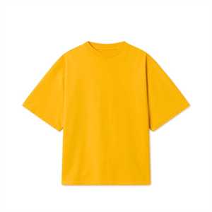 เสื้อยืดแขนสั้นโอเวอร์ไซส์ใส่ได้ทั้งชายและหญิงทรงแพลนผ้าฝ้าย100% พิมพ์ลายกราฟิกโลโก้ได้ตามต้องการ - Product Image 1