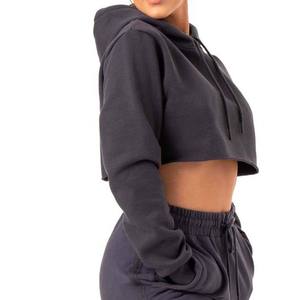 Nueva llegada mejor estilo mujeres Crop Top sudaderas con capucha de alta calidad mujeres Crop Top sudaderas con capucha para la venta adultos ropa al aire libre mujeres Crop - Product Image 6
