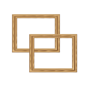 Cadre photo DIY en bois de pin massif écologique personnalisé par le fabricant avec un design moderne pour peinture à l'huile - Product Image 3