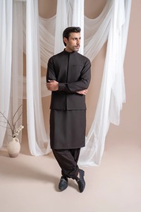 Shalwar Kameez pour hommes avec logo et design personnalisés Services OEM fabriqués au Pakistan Shalwar Kameez à vendre en gros - Product Image 4