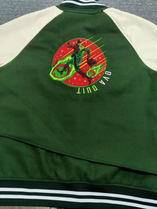 Venta al por mayor colorido de gran tamaño de alta calidad Chenille parches Universidad al aire libre Letterman personalizado béisbol Varsity chaquetas - Product Image 5