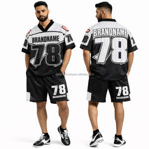 Maillots de football américain personnalisés de qualité supérieure avec sublimation intégrale, vêtements de sport unisexes, shorts anti-transpiration - Product Image 2