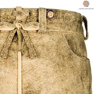 Derniers modèles de Lederhosen bavarois pour hommes, costume d'Oktoberfest, cuir véritable, personnalisé, respirant, séchage rapide, short à cordon de serrage - Product Image 6
