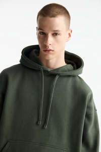 <b>Men's</b> <b>green</b> oversized <b>hoodie</b> relaxed fit soft fleece casual style perfect for everyday wear and comfort - Product Image 3