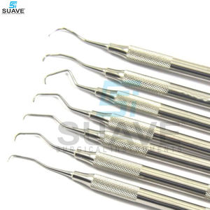 Juego de 7 piezas de Cirugía Dental de buena venta, Instrumentos dentales de acero inoxidable, curetas Gracey de SUAVE SURGICAL INSTRUMENTS - Product Image 4