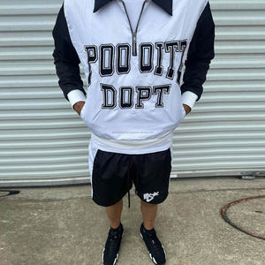 Custom Sport Windproof Jacket And <b>Shorts</b> <b>Lightweight</b> Streetwear <b>Mens</b> Nylon Tracksuits Windbreaker <b>Shorts</b> Sets - Product Image 1