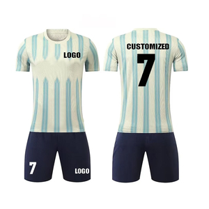 Último estilo 100% poliéster fútbol Jersey entrenamiento ropa deportiva Francia fútbol Jerseys sublimación ropa uniformes - Product Image 1