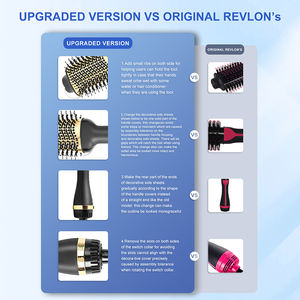 Cepillo Secador de Pelo de un Solo Paso, Cepillo de Aire Caliente 1200W, Rizador de Pelo, Precio de Fábrica, Plancha de Pelo con Calentamiento Cerámico PTC - Product Image 3