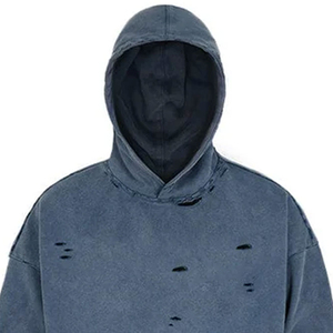 Men's Stylish Comfort Custom Pullover Hoodies 100% Cotton Fleece Waterproof Breathable Acid <b>Washed</b> for Winter - Product Image 6