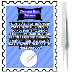 Pince à épiler d'extension de cils en acier inoxydable de marque privée de haute qualité - Product Image 6