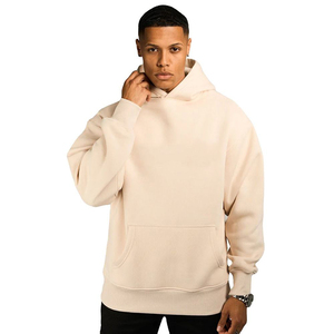 High Quality 100% Cotton Oversized Pullover Hoodie Drop Shoulder Street Wear Top <b>Thick</b> <b>Fleece</b> Available XS Size 3D Autumn - Product Image 2