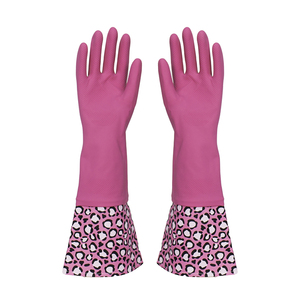 Guantes Largos de Látex de Algodón <span class=keywords><strong>AIBON</strong></span> Negros, Gruesos, para Máquinas, para Limpieza Industrial - Product Image 2