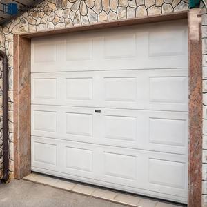 Offre promotionnelle <span class=keywords><strong>Porte</strong></span> <span class=keywords><strong>de</strong></span> <span class=keywords><strong>garage</strong></span> isolée en acier galvanisé durable aspect chêne 10x7 12x8 - Product Image 1