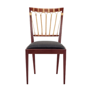 Chaises de salle à manger en bois confortables et modernes avec coussin doux siège arrière en osier de rotin pour salon hôtel maison bar meubles de parc - Product Image 3