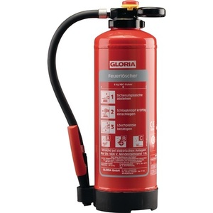 Extintor de Polvo Recargable de 12 kg, Clases de Incendio A/B/C, Montable en Pared, GLORIA - Product Image 1