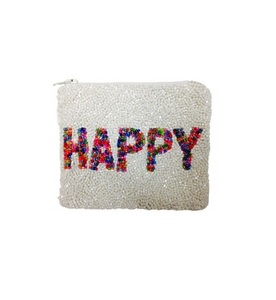 Monedero con cuentas Happy Seed con construcción compacta y detalles intrincados diseñados para complementar looks casuales y formales - Product Image 1