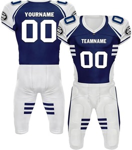Camiseta de Fútbol Americano de Verano de Alta Calidad, Secado Rápido, Transpirable, Personalizada con Impresión por Transferencia de Calor, 100% Poliéster, Corta - Product Image 1