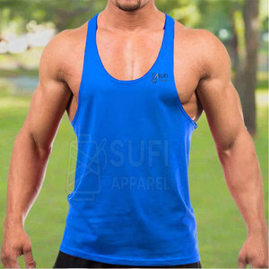 Factory Direct Sale Plus Size Summer Wear <b>Men</b> Casual Knitted 100% Cotton Breathable Quick Dry Customized Colors <b>Stringer</b> <b>Vest</b> - Product Image 3