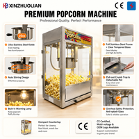Machine à popcorn au caramel sucré professionnelle de haute qualité, électrique, automatique, en acier inoxydable, industrielle, commerciale, facile à nettoyer