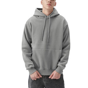 Heavyweight Cotton Men's Hooded Sweatshirts <b>Wreath</b> Puff Printing Label High Quality Custom Logo Hoodies - Product Image 1