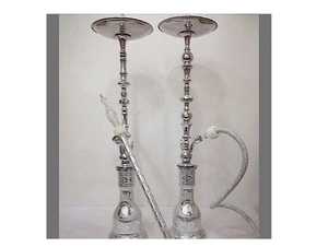 Sang trọng Shisha hookah Mô Hình 4 bộ hoàn chỉnh với sâu tay khắc tùy chỉnh thực hiện để Spec 80-100cm chiều cao thủy tinh & vật liệu đồng thau - Product Image 5